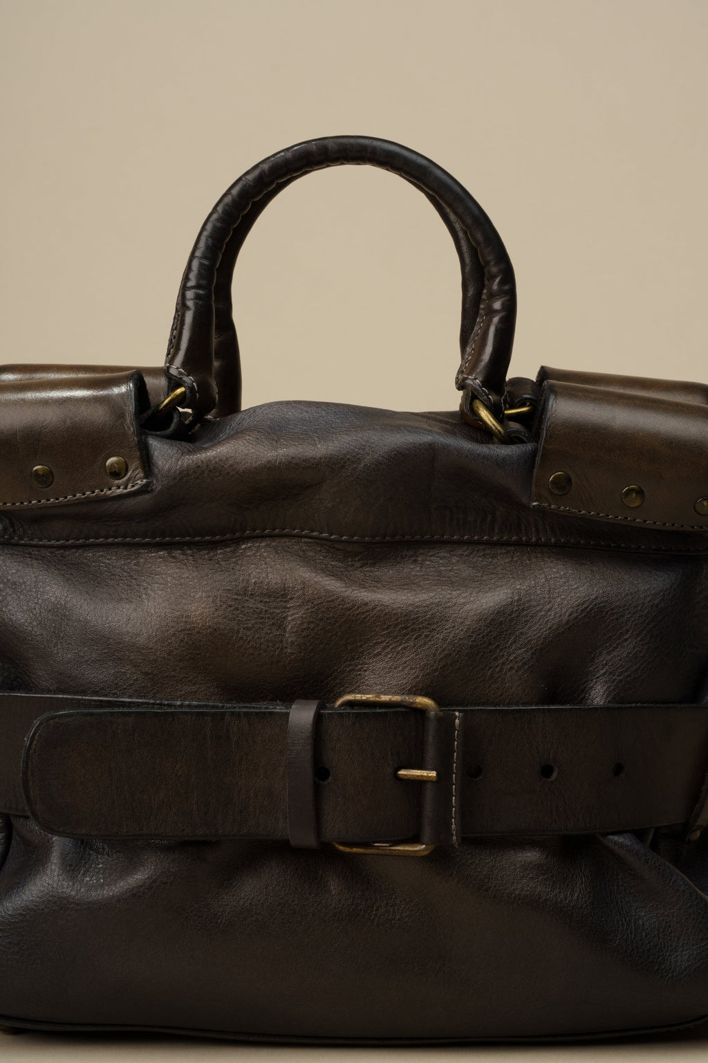 Belted Tote Espresso