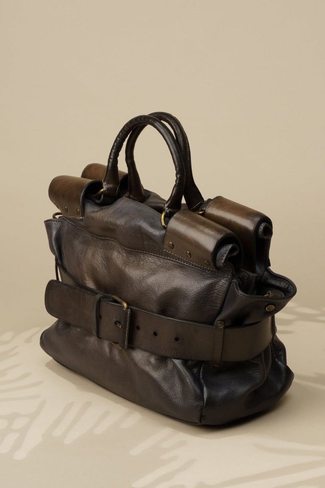 Belted Tote Espresso